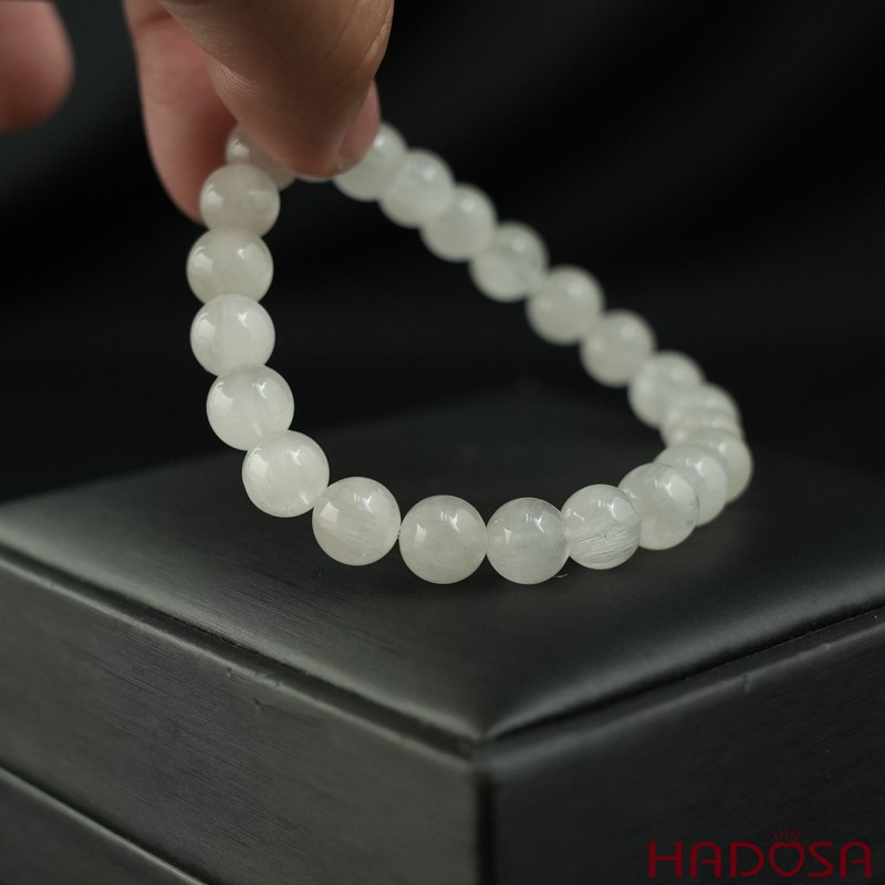 Thạch Anh Tóc Bạch Kim 8mm chuẩn 6A