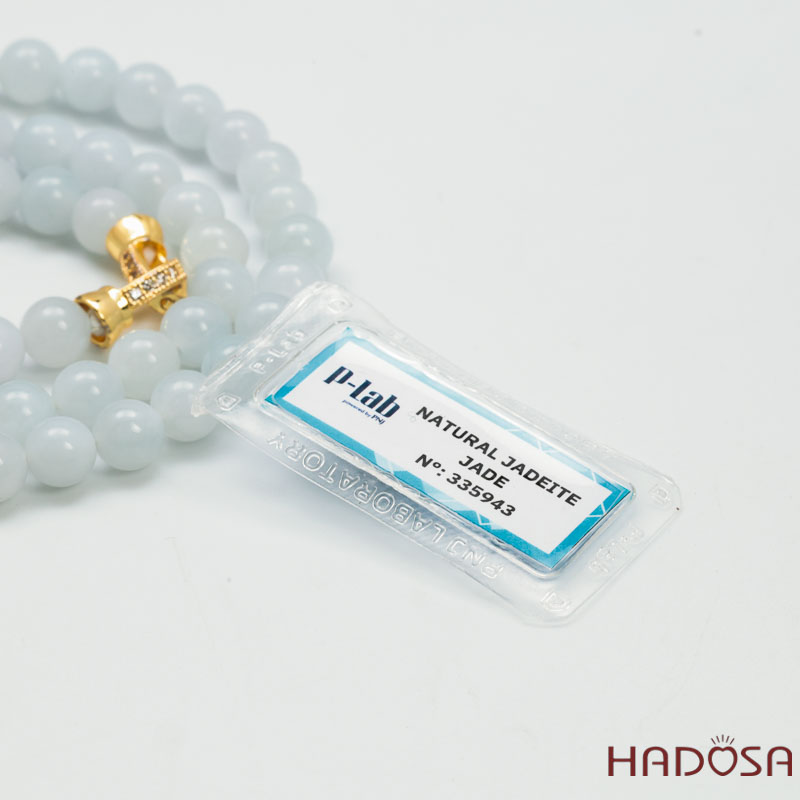 Dây Chuyền Ngọc Cẩm Thạch Jade A Bạc Ngọc 7mm