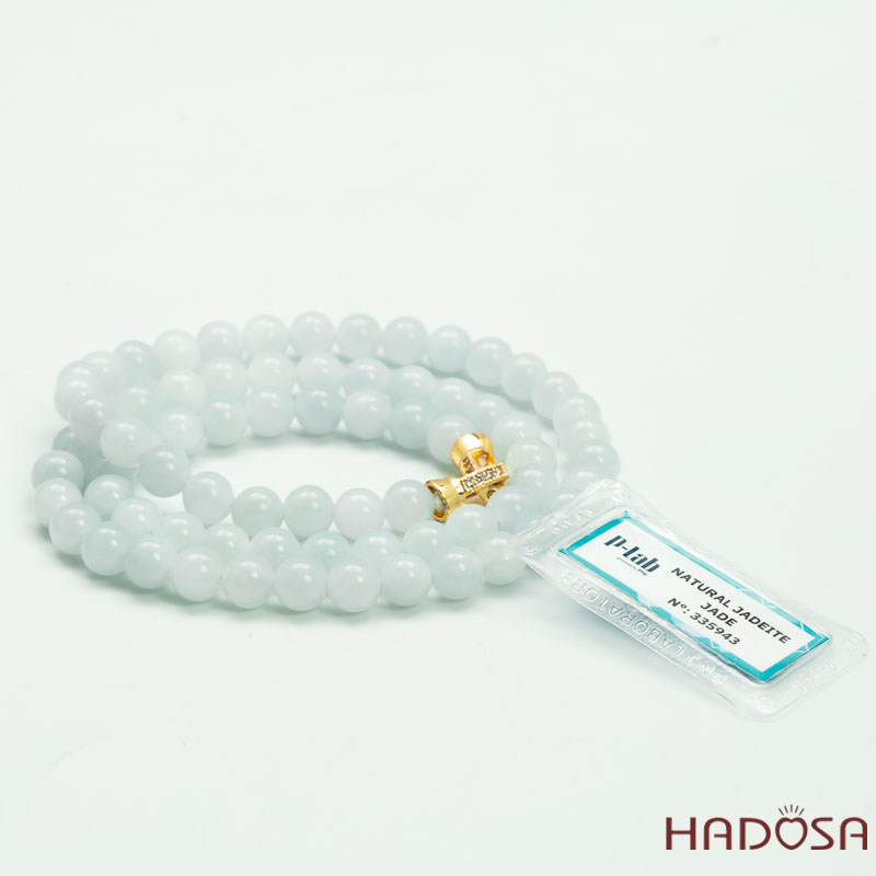 Dây Chuyền Ngọc Cẩm Thạch Jade A Bạc Ngọc 7mm