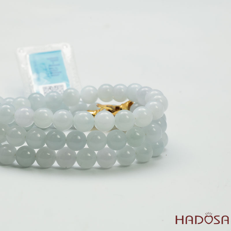 Dây Chuyền Ngọc Cẩm Thạch Jade A Bạc Ngọc 7mm