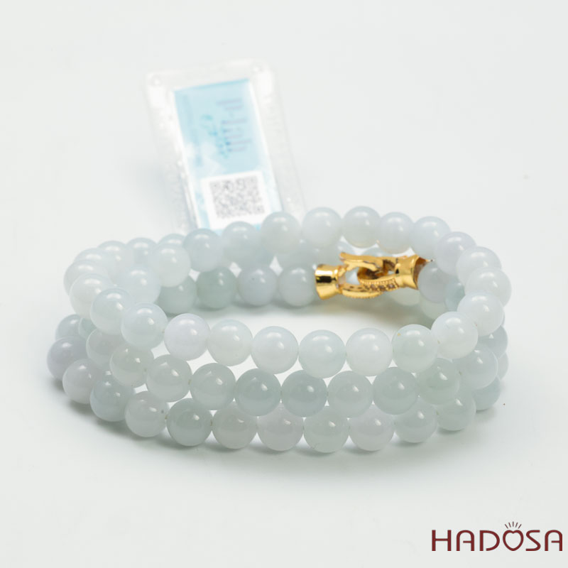 Dây Chuyền Ngọc Cẩm Thạch Jade A Bạc Ngọc 7mm