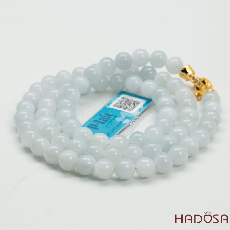 Dây Chuyền Ngọc Cẩm Thạch Jade A Bạc Ngọc 7mm