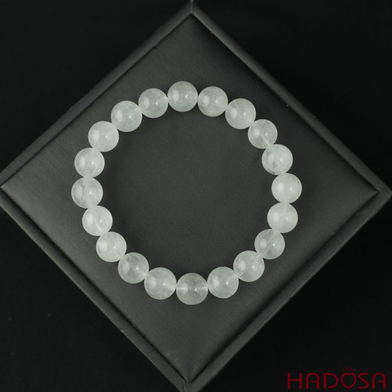 Vòng Thạch Anh Tóc Trắng 9mm cao cấp chuẩn 6A