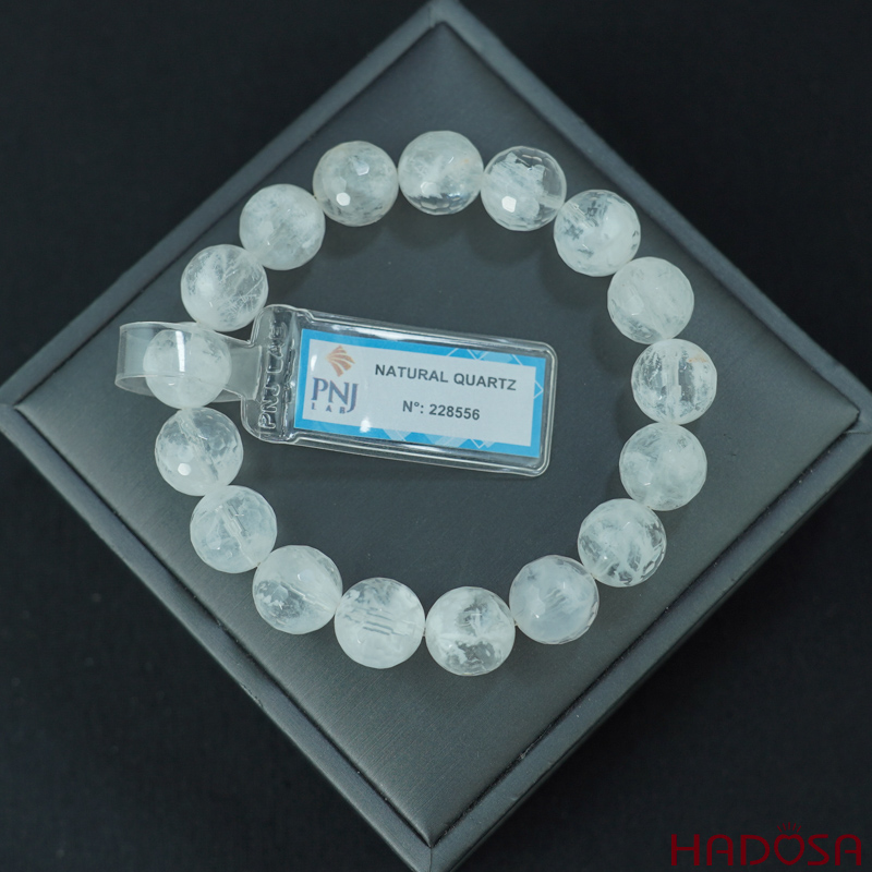 Vòng Thạch anh ưu linh mài giác 11mm chuẩn 4A