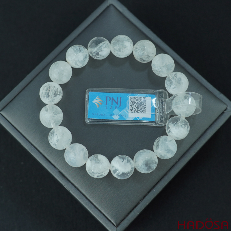 Vòng Thạch anh ưu linh mài giác 11mm chuẩn 4A