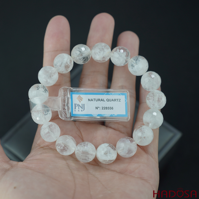 Vòng Thạch anh ưu linh mài giác 11mm chuẩn 4A