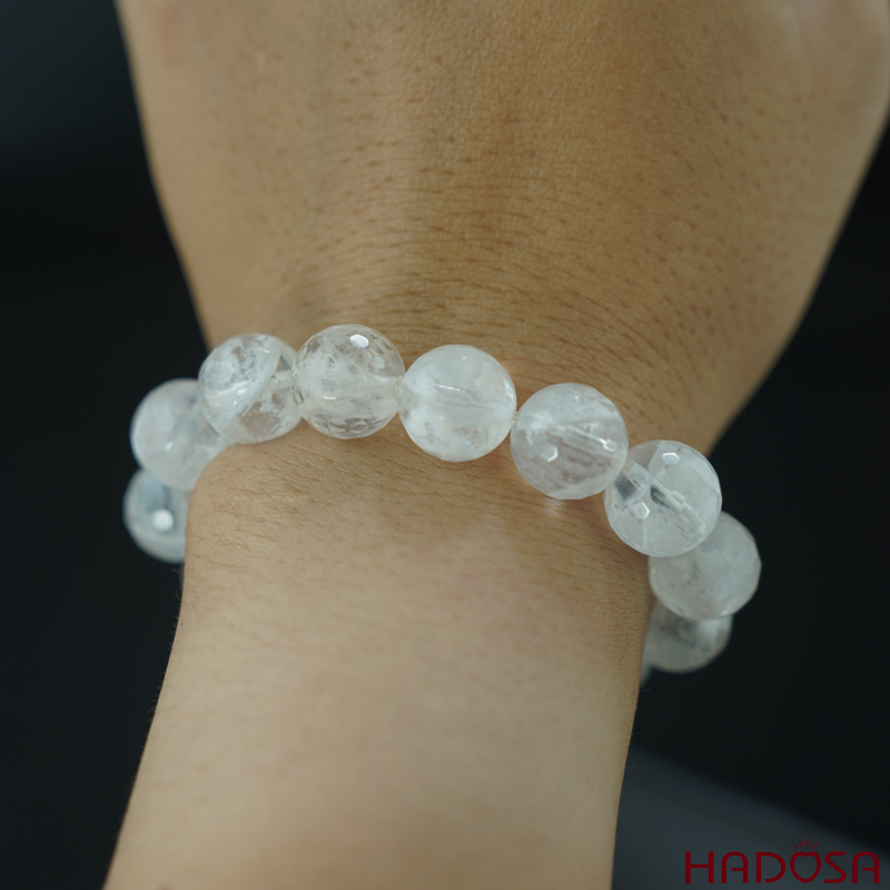 Vòng Thạch anh ưu linh mài giác 11mm chuẩn 4A