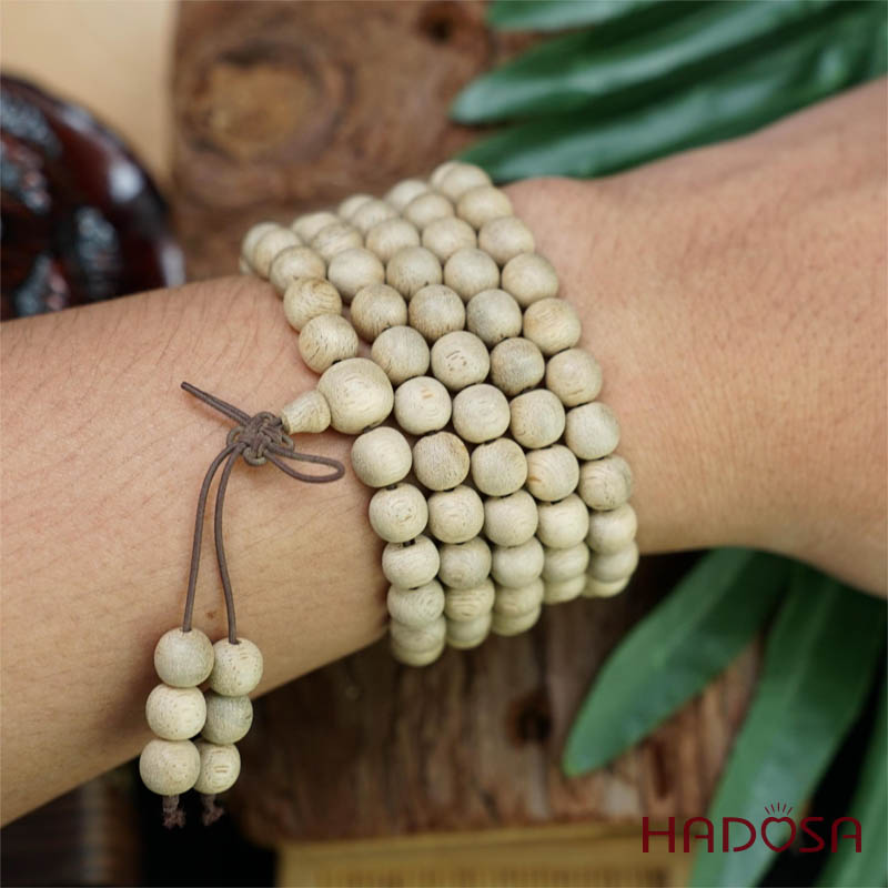 Chuỗi Trầm Tốc 108 hạt 8mm vàng nhạt