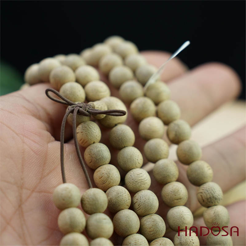 Chuỗi Trầm Tốc 108 hạt 8mm vàng nhạt