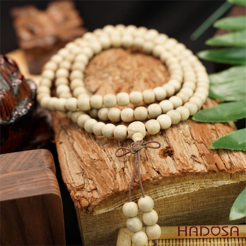 Chuỗi Trầm Tốc 108 hạt 8mm vàng nhạt