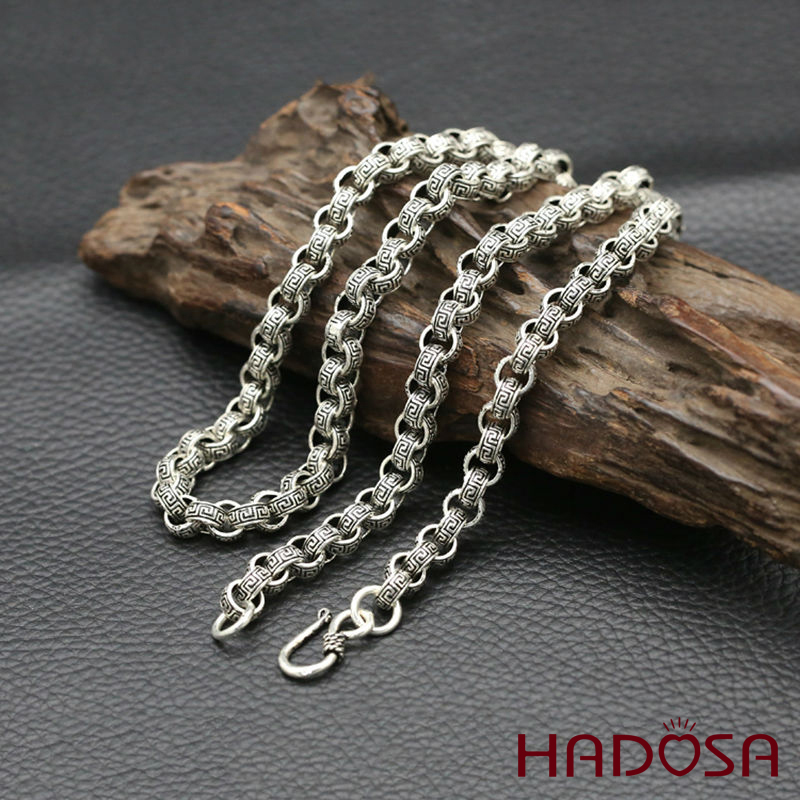Dây chuyền nam bạc Thái mắt xích