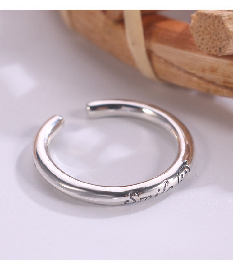 Nhẫn Bạc Thái 925 Smile