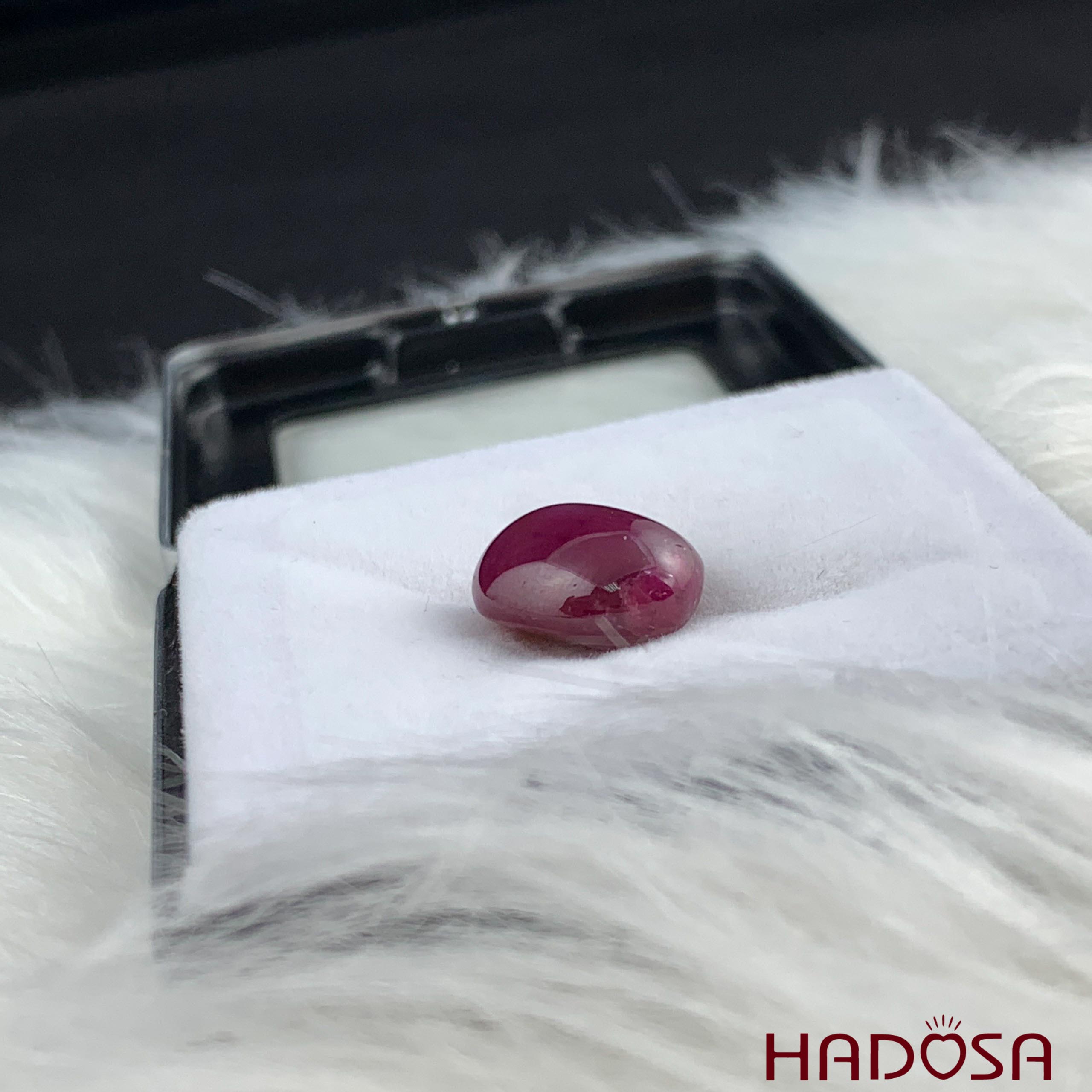 Đá Ruby sao Lục Yên 10*14mm - 11.9cts