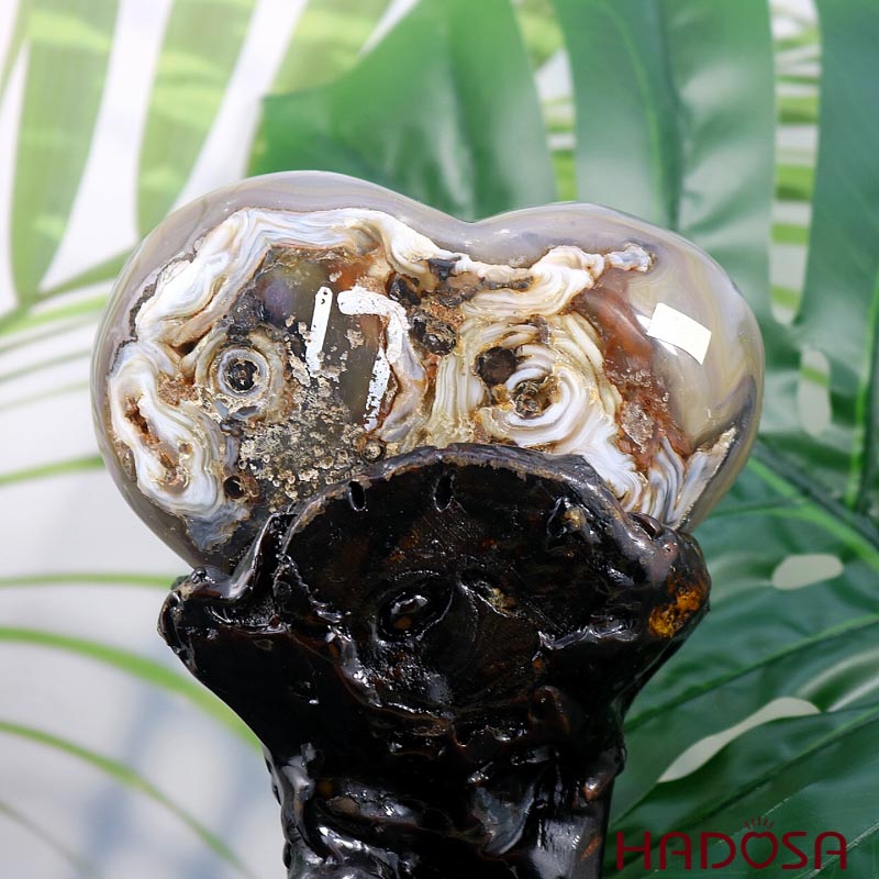 Tim thạch anh tím 960gr