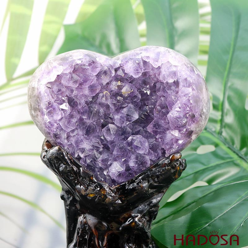 Tim thạch anh tím 960gr