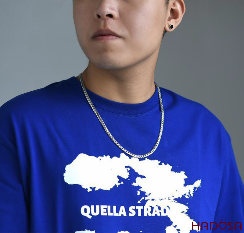 Dây chuyền bạc nam sợi mì