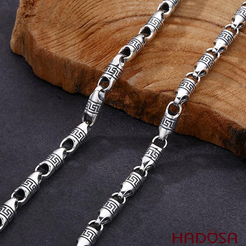 Dây chuyền bạc thái nam đẹp