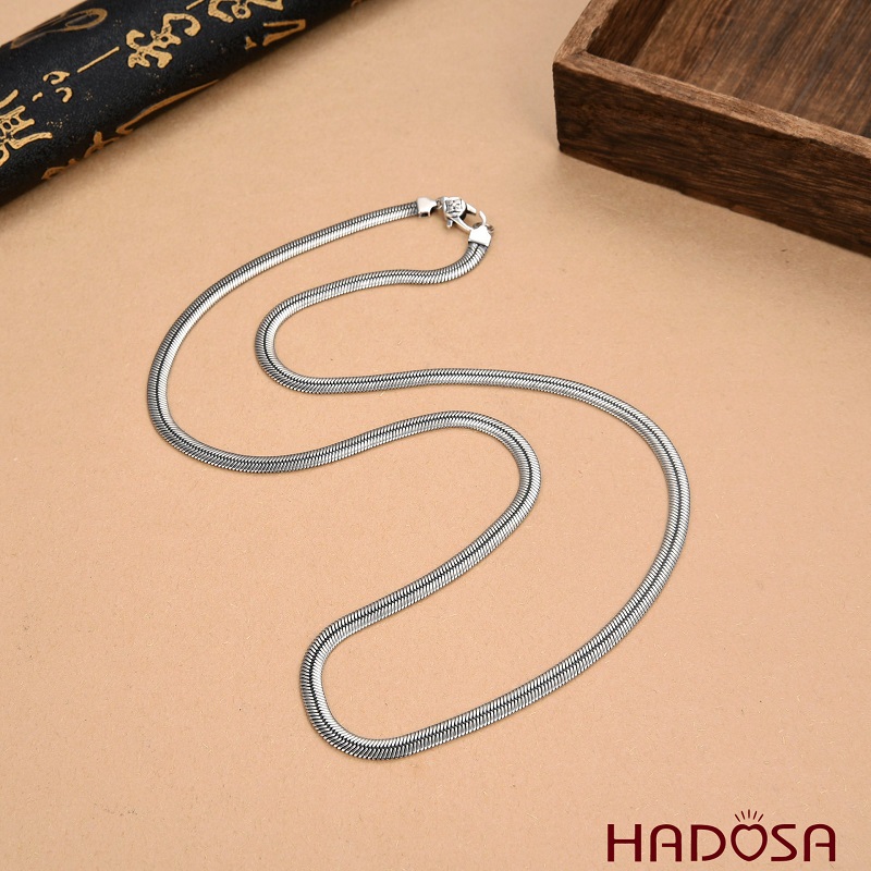 Dây chuyền bạc trơn