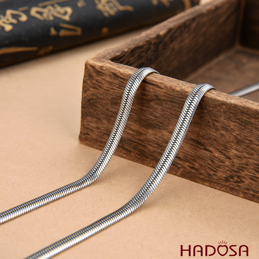 Dây chuyền bạc trơn