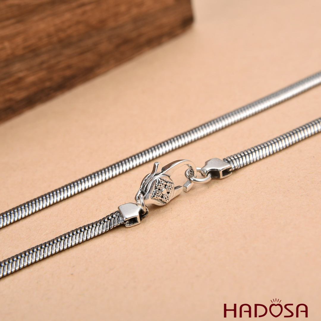 Dây chuyền bạc trơn