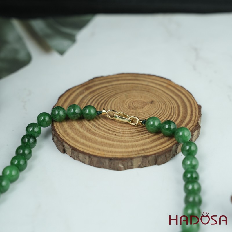 Vòng cổ Cẩm Thạch xanh tươi
