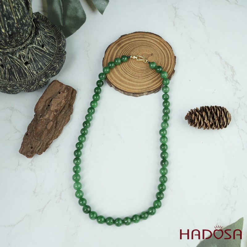 Vòng cổ Cẩm Thạch xanh tươi