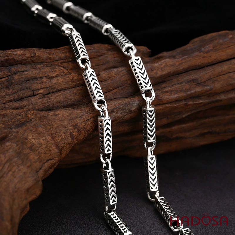 Dây Chuyền Bạc Phong Cách Đốt Trúc Á Đông