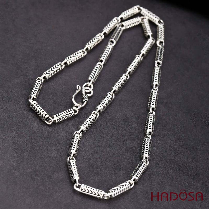 Dây Chuyền Bạc Phong Cách Đốt Trúc Á Đông