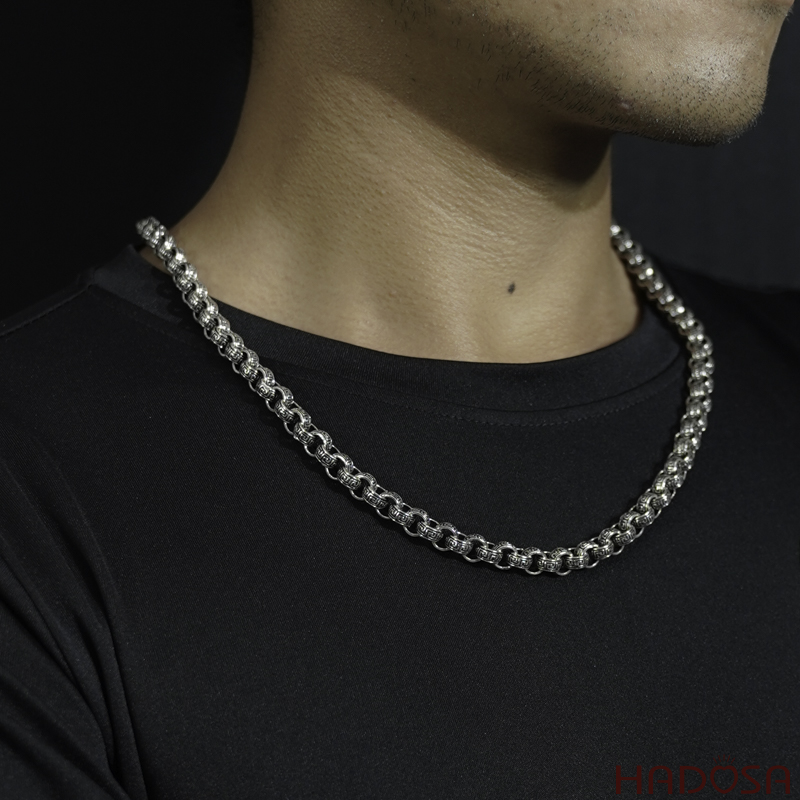 Dây chuyền nam bạc Thái mắt xích