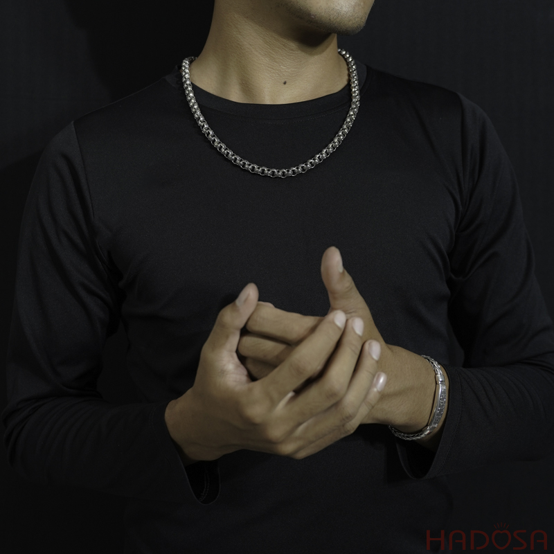 Dây chuyền nam bạc Thái mắt xích