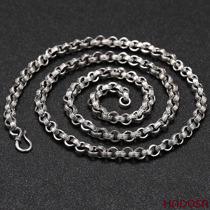 Dây chuyền tròn bạc Thái