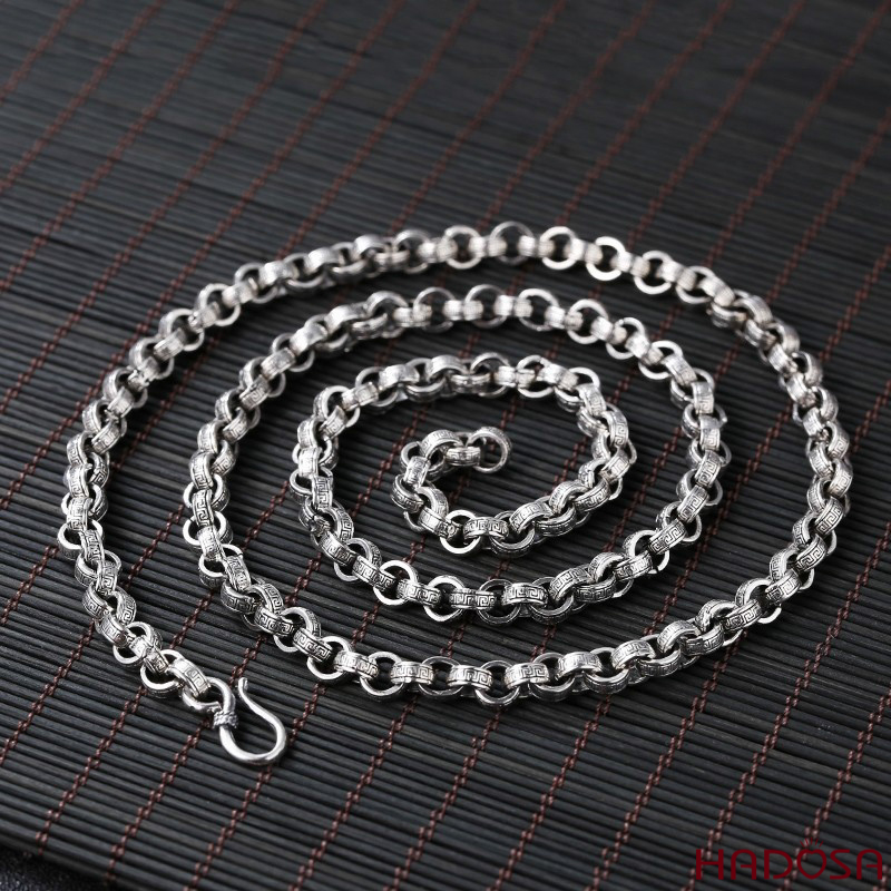 Dây chuyền tròn bạc Thái