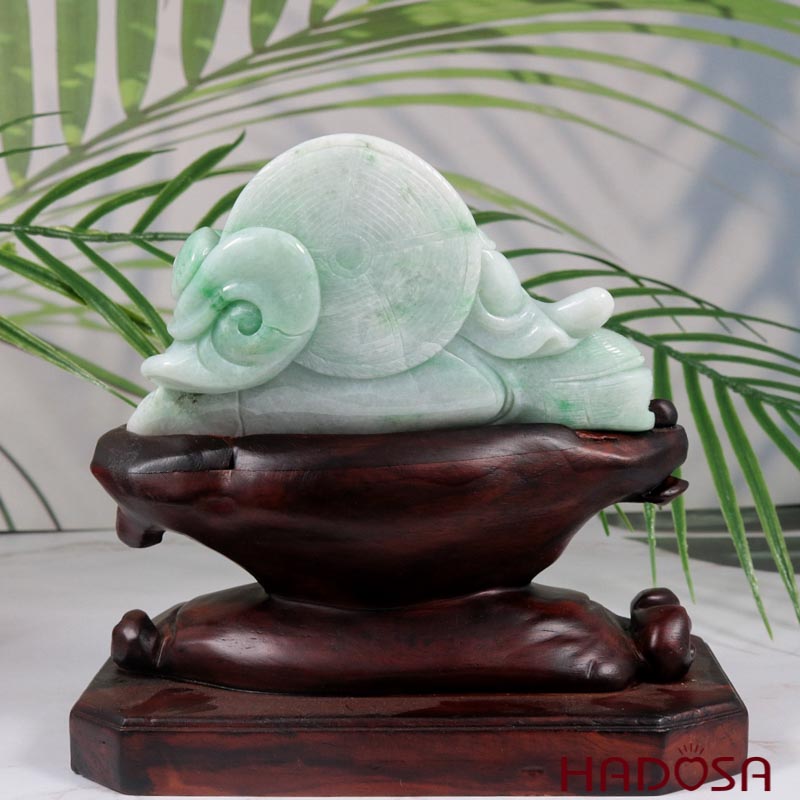 Tượng Phật Di Lặc Cẩm Thạch 13x4x9cm