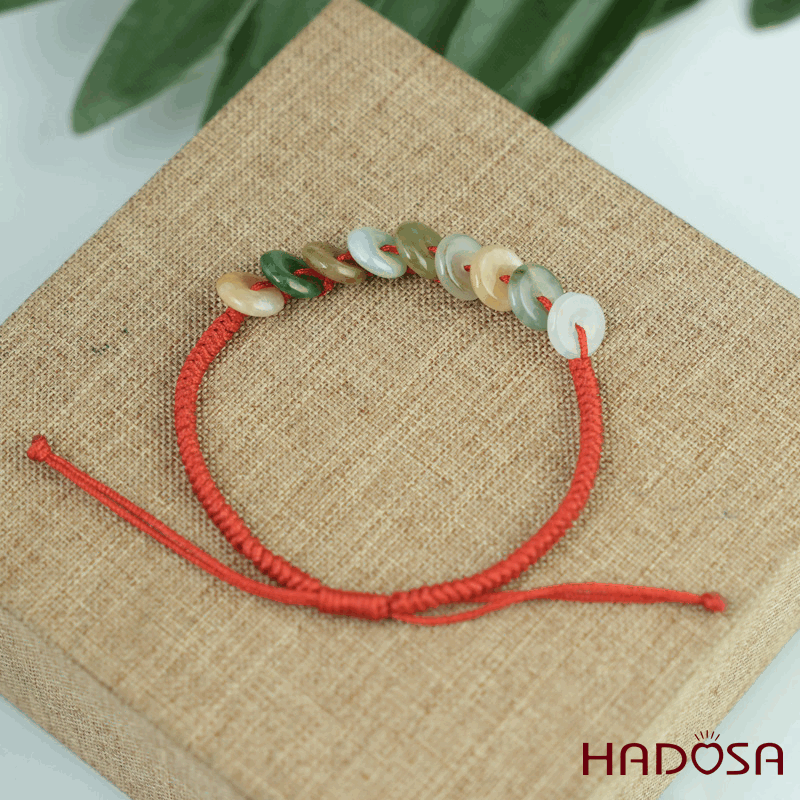 Vòng tay Cẩm thạch A đồng tiền 9mm