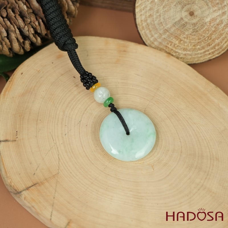 Mặt dây chuyền Đồng Điếu Cẩm Thạch A nếp chủng 27mm