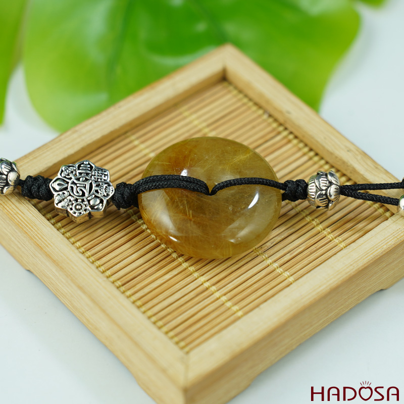 Đồng Điếu Thạch Anh tóc vàng 32mm chuẩn 4A