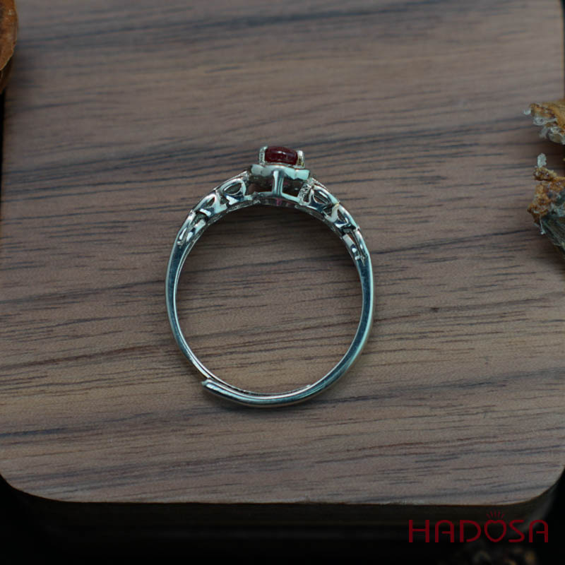 Nhẫn Ruby (gf) 4*6mm bạc 925