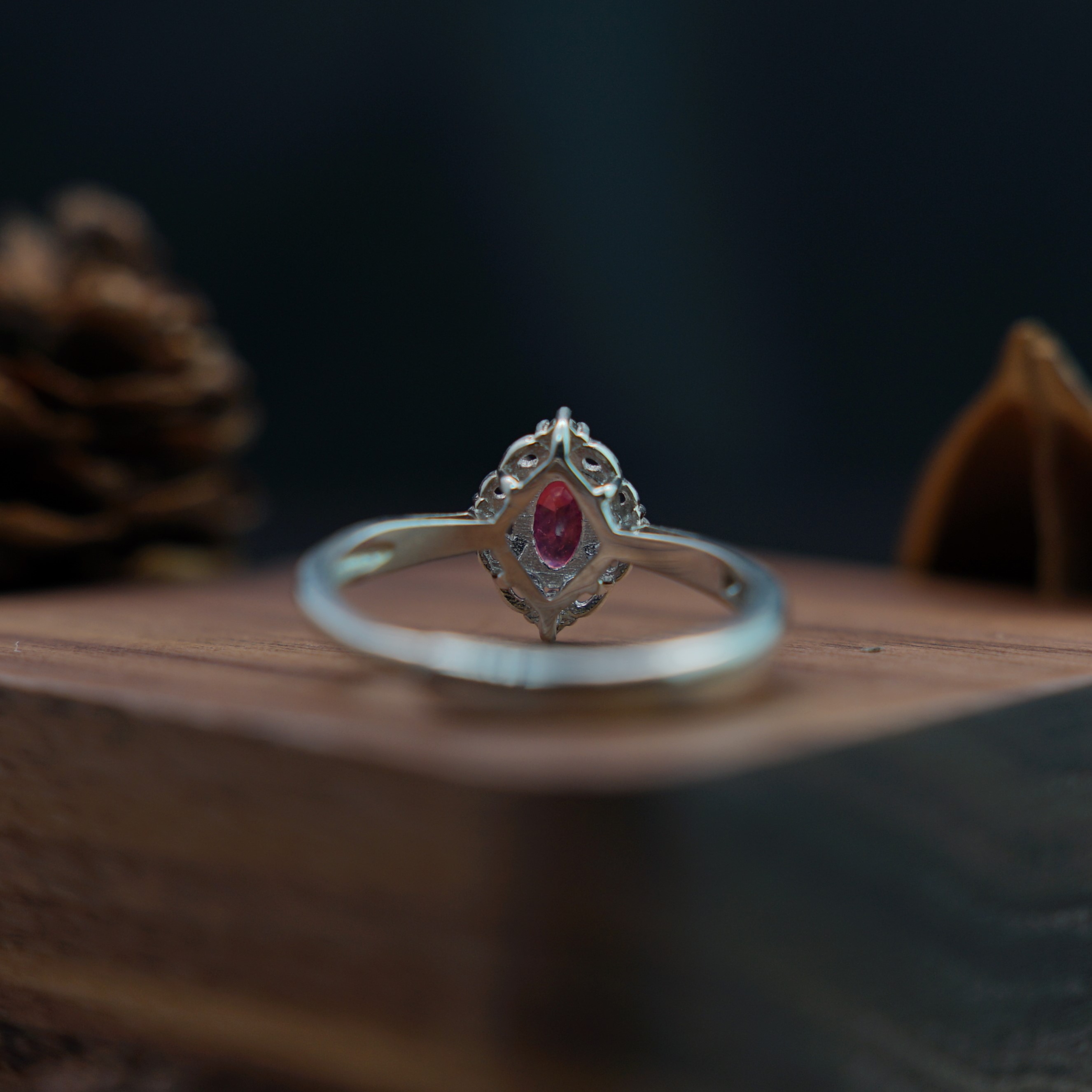 Nhẫn Ruby (gf) 3*5mm bạc 925