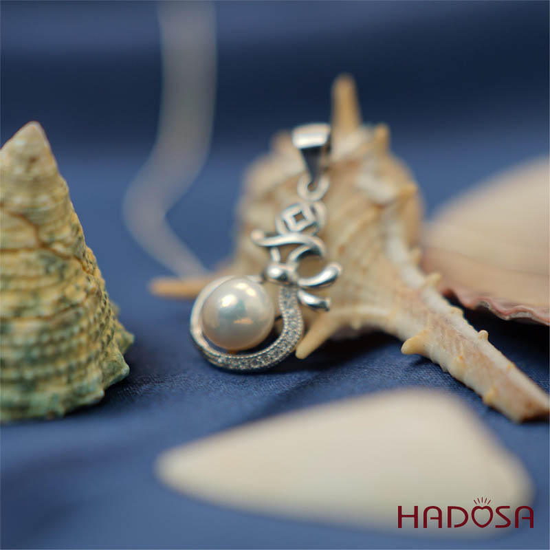 Mặt dây chuyền ngọc trai 7mm bạc 925