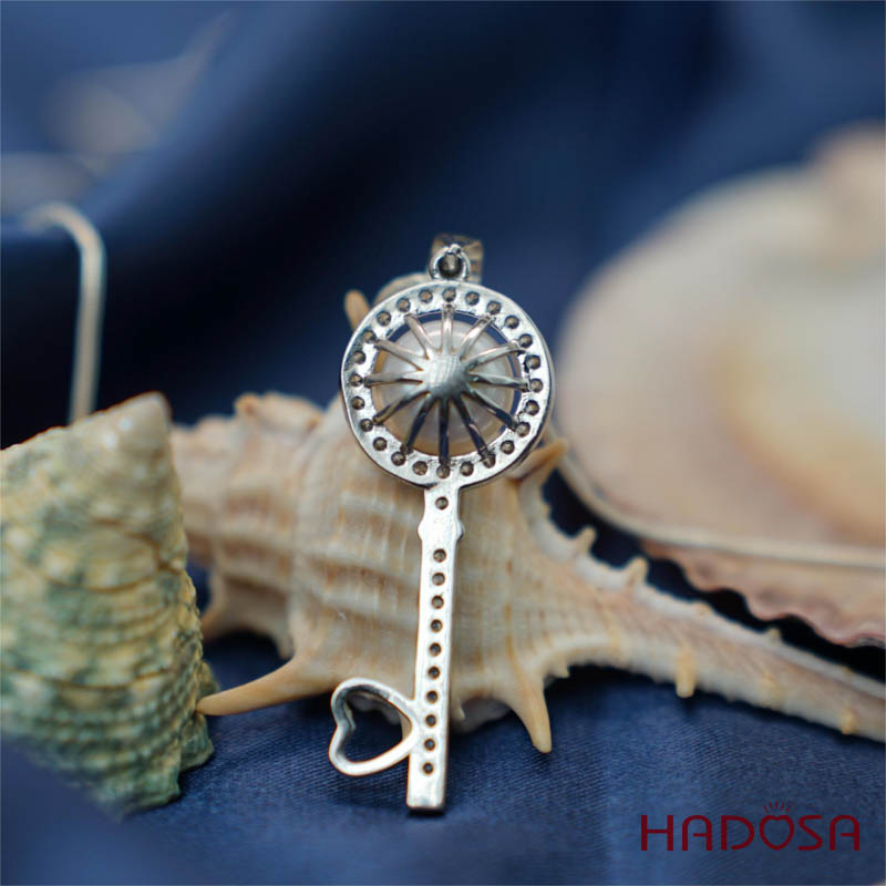 Mặt dây chuyền ngọc trai 9-10mm bạc 925