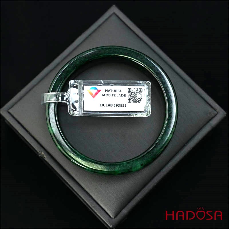 Vòng Ngọc Cẩm Thạch sơn thủy bản vuông ni 57