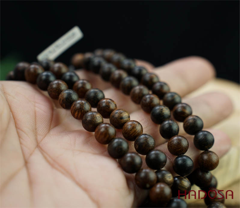 Vòng trầm hương 108 hạt 8mm Indo
