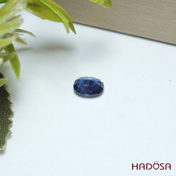 Spinel xanh VN tròn 7mm 1.7cts