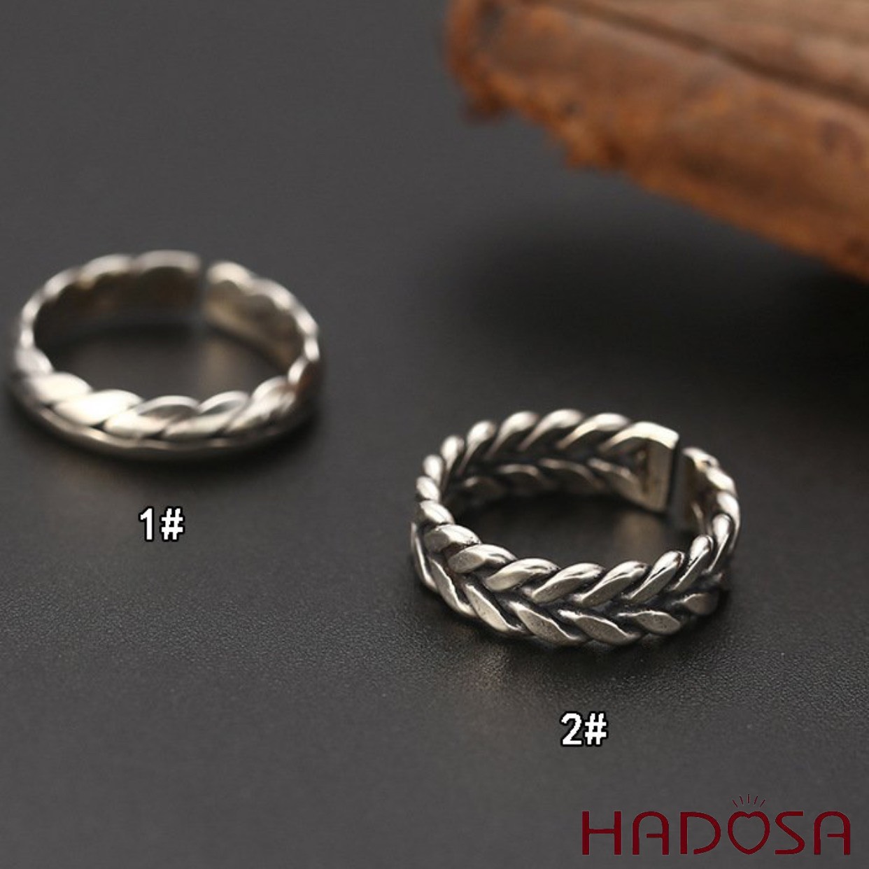 Nhẫn bạc Thái 6mm