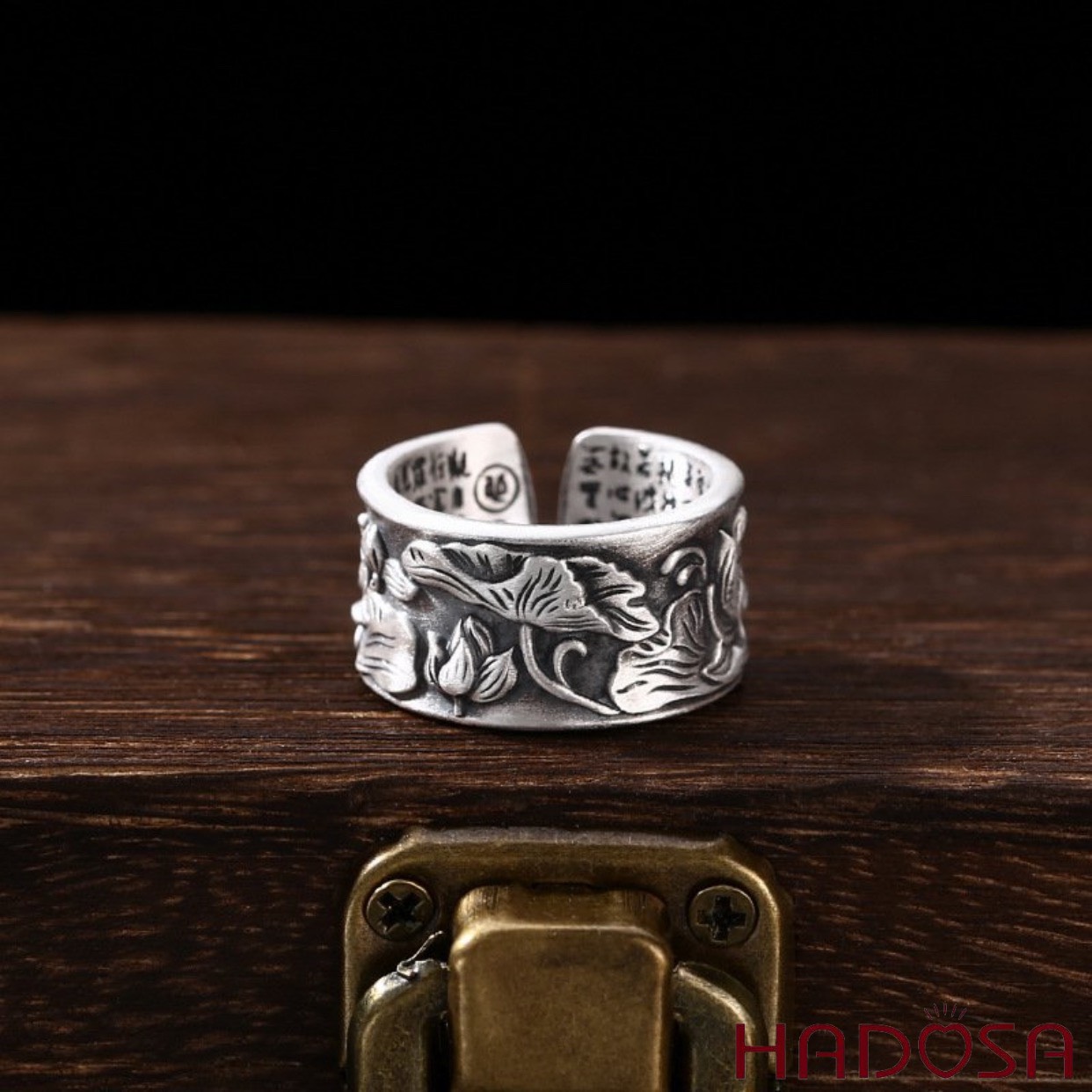 Nhẫn bạc Thái Hoa Sen