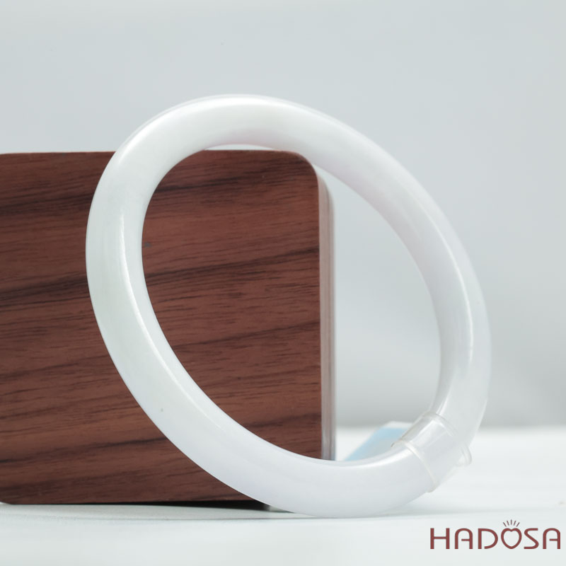 Vòng Ngọc Cẩm Thạch Type A Nếp Hóa Bản Tròn Ni 54