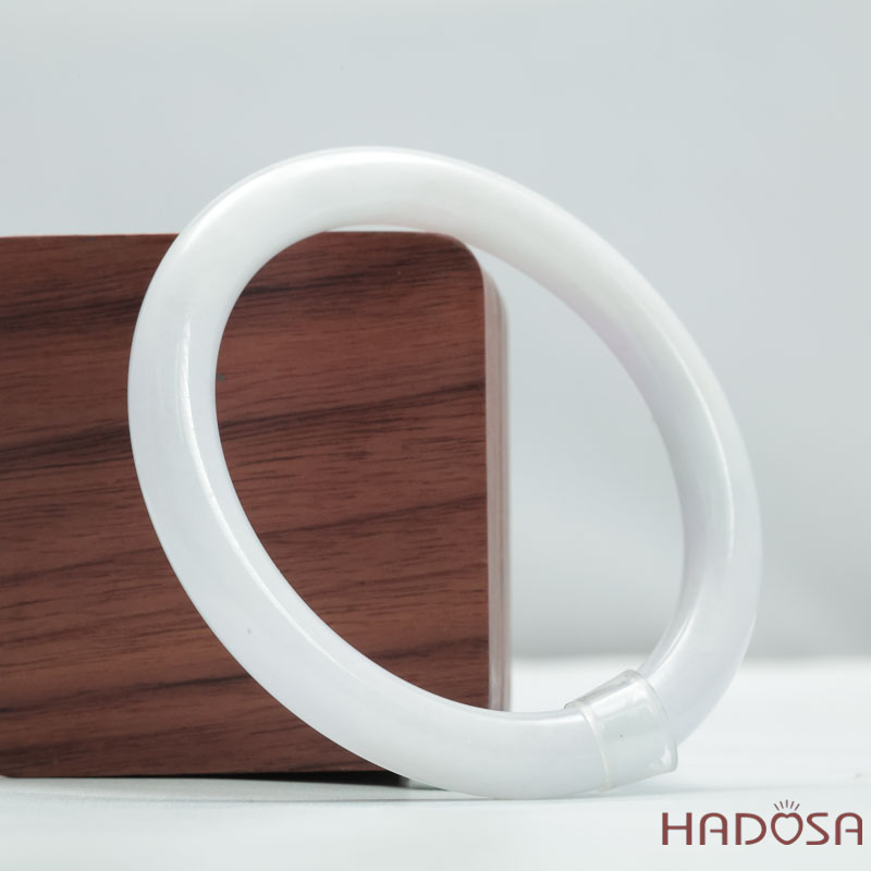 Vòng Ngọc Cẩm Thạch Type A Nếp Hóa Bản Tròn Ni 54