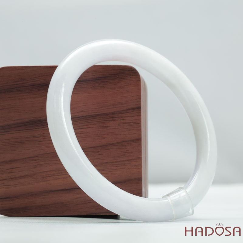 Vòng Ngọc Cẩm Thạch Type A Nếp Hóa Bản Tròn Ni 54