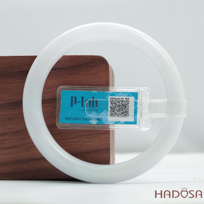 Vòng Ngọc Cẩm Thạch Type A Nếp Hóa Bản Tròn Ni 54