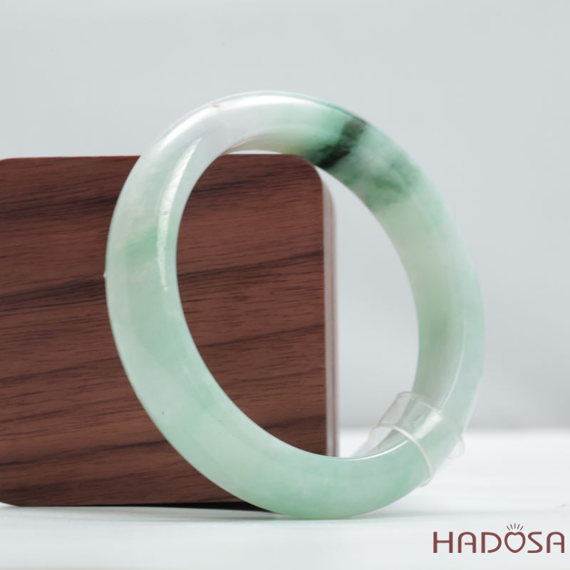 Ngọc Type A Cẩm Thạch Nếp Xanh Môn Ni 52